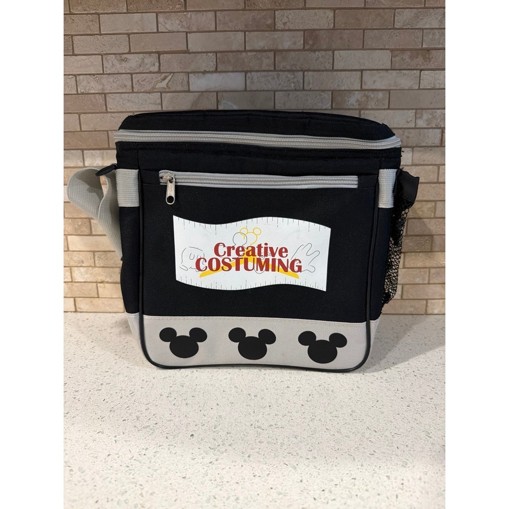 Disney Parks Mickey Mouse Cooler‎ Lunch Bag Black White